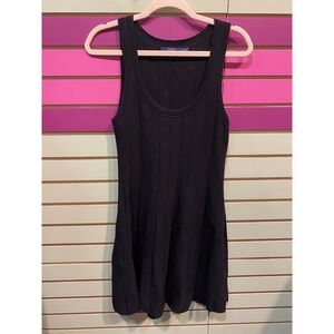 Polo Ralph Lauren Black Ribbed Knit Tank Dress Size S